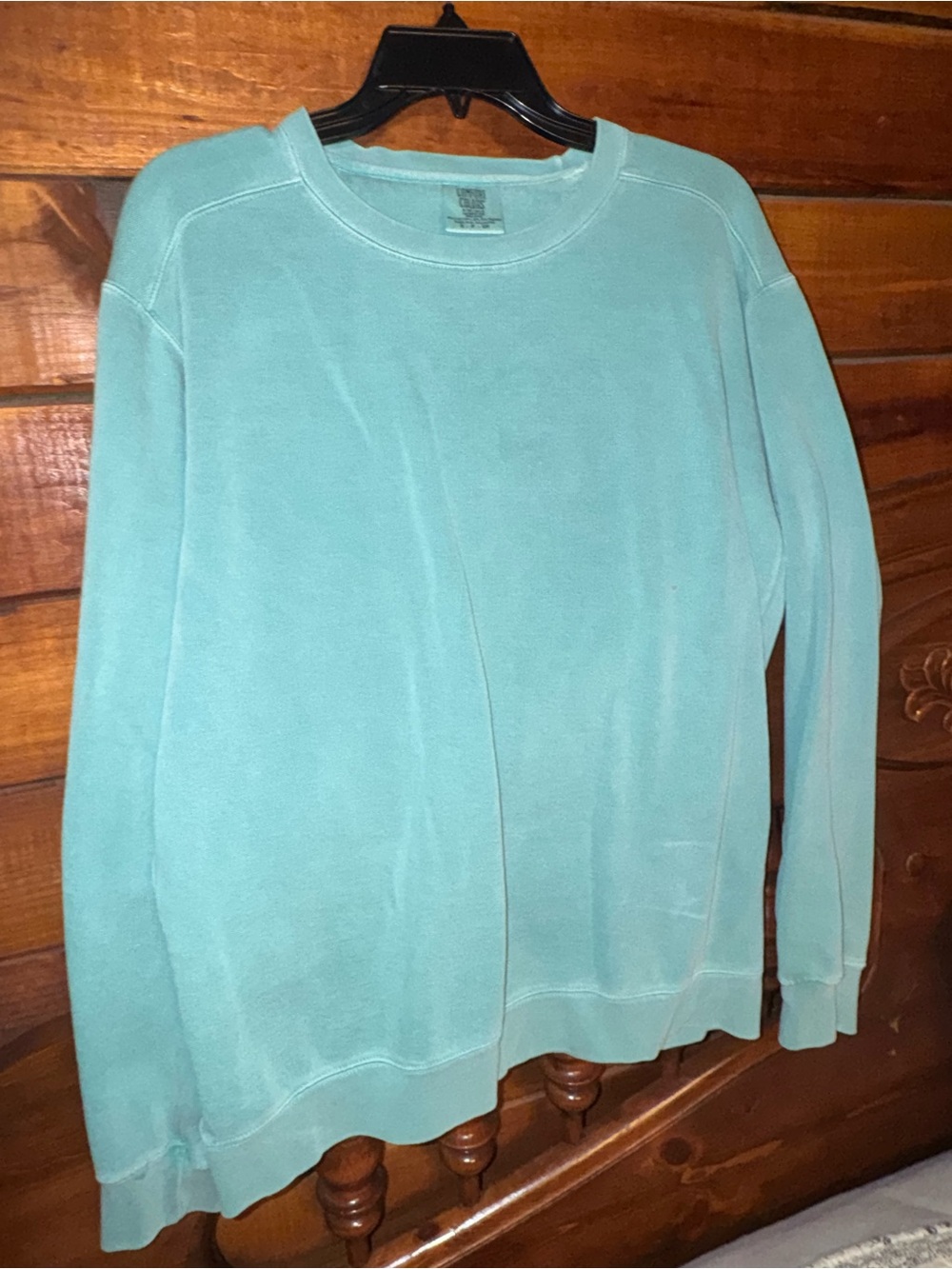 Comfort Colors Light Aqua Crewneck Sweatshirt - Women